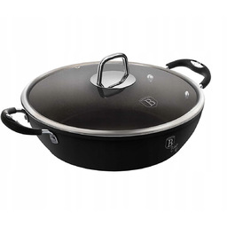 BH-6125 Garnek tytanowy niski 28 cm z pokrywką