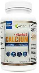 WISH Pharmaceutical Calcium + Vitamin C - 120caps.