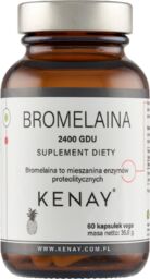 Kenay Bromelaina 2400 GDU, 60 kapsułek