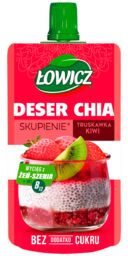 Łowicz Deser chia, truskawka, kiwi, 120 g