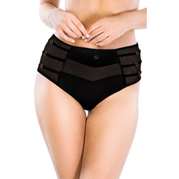 Figi damskie wysokie Mediolano Naked 19064 black
