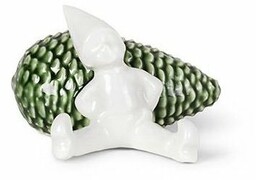 Kähler CHRISTMAS Porcelanowa Figurka Świąteczna - Odpoczywający Elf