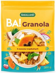 BAKALLAND Granola Ba! 5 Owoców tropikalnych (300 g)