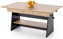 Elior Nowoczesny ławostół dąb artisan + czarny -