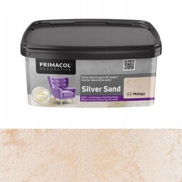 Primacol Farba dekoracyjna Silver sand 1 l Malaga