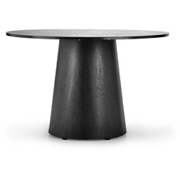 Stół okrągły czarny mat 120 cm Ginter