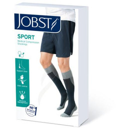 JOBST SPORT Podkolanówki uciskowe CCL1 róż/szary, rozmiar XL,
