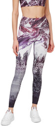 Legginsy damskie Tommy Hilfiger Icon Hw Aop sportowe-M