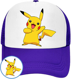 CZAPKA Z DASZKIEM POKEMON PIKACHU DLA DZIECI SIATKA