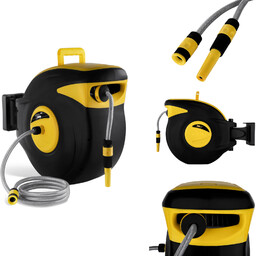 Zwijacz bęben naścienny z wężem ogrodowym przyłącze 3/4