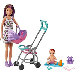 Barbie Skipper Babysitters Inc lalka z zestawem akcesoriów