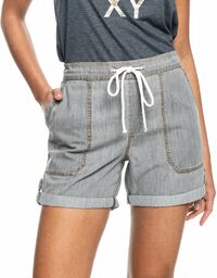 spodenki damskie ROXY MILADY BEACH SHORTS Light Grey