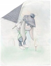 Effiki Kocyk ocieplany 70x100 cm Golfista szarość