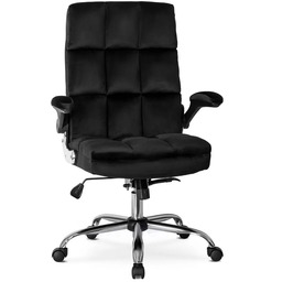 Elior Nowoczesny czarny biurowy fotel gabinetowy C3-A35