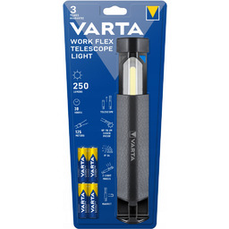 Latarka Work Flex Telescope Light (+4xAA) 250lm Varta