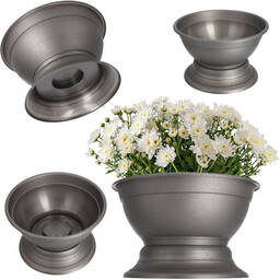 Misa cmentarna Ulmi na kwiaty 30 cm, grafit