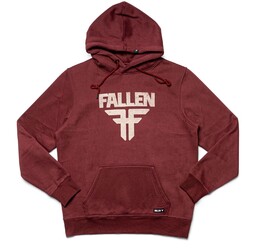 bluza FALLEN - Insignia Hoodie Crimson Off White