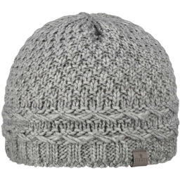 Czapka Beanie z Podszewką Pinea by Lierys, jasnoszary,