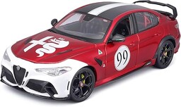 Bburago- Miniaturowy samochód kolekcjonerski, 11049R/W, Alfa Red White