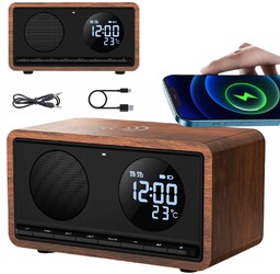 Radio Kuchenne Radiobudzik Bluetooth Ładowarka Indukcja Manta Rimini