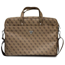 Guess Torba GUCB15P4TW 16'' brązowy/ brown Saffiano 4G