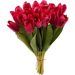 Sztuczne tulipany, prawdziwe w dotyku, sztuczne kwiaty, nawilżające