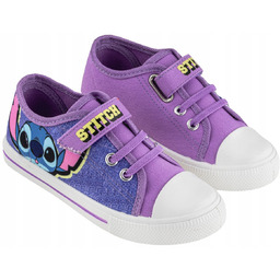 Stitch Leomil Trampki tenisówki dziecięce na rzep fioletowe