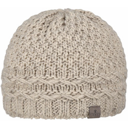 Czapka Beanie z Podszewką Pinea by Lierys, jasnobeżowy,