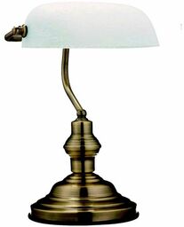 Antyczna LAMPA stojąca ANTIQUE 2492 Globo gabinetowa LAMPKA
