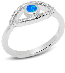 Pierścionek Srebrny Oko Proroka z Opalem