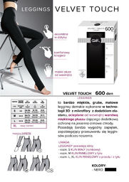 Gatta Velvet Touch 600 Den Leggings Nero