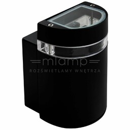 Ścienna lampa zewnętrzna GILBERT 307835 Polux półokrągła LED