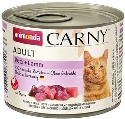 ANIMONDA Cat Carny Adult smak: indyk, jagnięcina 6x200g