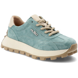 Filippo Zielone Sneakersy Modne Stylowe Obuwie Damskie