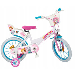 Rower dziecięcy Psi Patrol 16" Biały dla dziewczynki