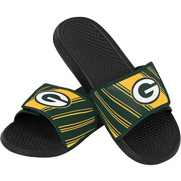 FOCO Męskie klapki japonki prysznicowe Green Bay Packers