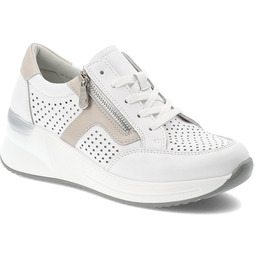 Vinceza Sneakersy damskie, ze skóry naturalnej licowej ażurowa