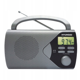 Radio Hyundai Fm Zegar Budzik Sieć Baterie Radio