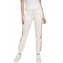 Guess Spodnie Dresowe Damskie Kremowe Proste S Kwb