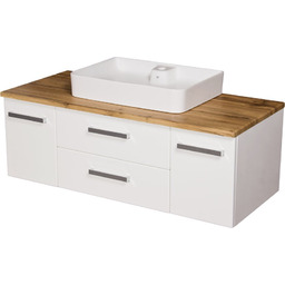 Szafka wisząca z umywalką nablatową 120 cm seria