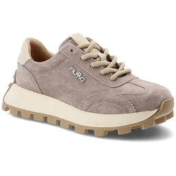 Filippo Beżowe Sneakersy Sportowe Buty Damskie Na Platformie