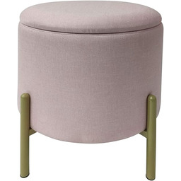 ECHTWERK Taboret Logan Ze Schowkiem, Zdejmowana Pokrywa, Okrągła