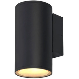 Lumes Czarny zewnętrzny kinkiet tuba - 2X D177