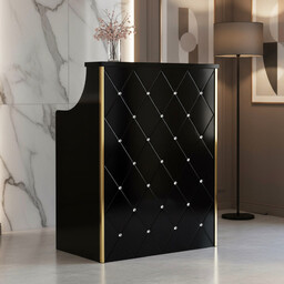 Recepcja fryzjerska lakierowana Diamond 80 cm kosmetyczna