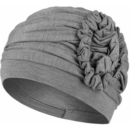 Turban Lotus-Uni Bamboo by Christine Headwear, szary, One