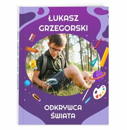 Atlas geograficzny z Twoim zdjęciem dla chłopca