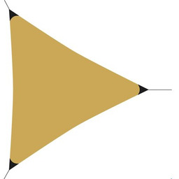 PROGARDEN Żagiel przeciwsłoneczny 984508 Żółty 360 x 360