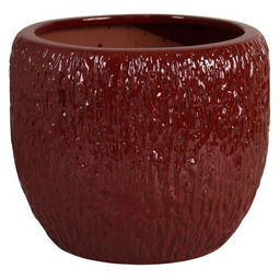 Donica szkliwiona mrozoodporna 35,5 cm czerwony