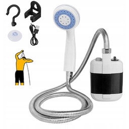 Prysznic Turystyczny Kempingowy Pod Namiot 2200mAh Przenośny Natrysk