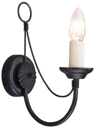 ELSTEAD LIGHTING Kinkiet CARISBROOKE CB1-BLACK oprawa w kolorze